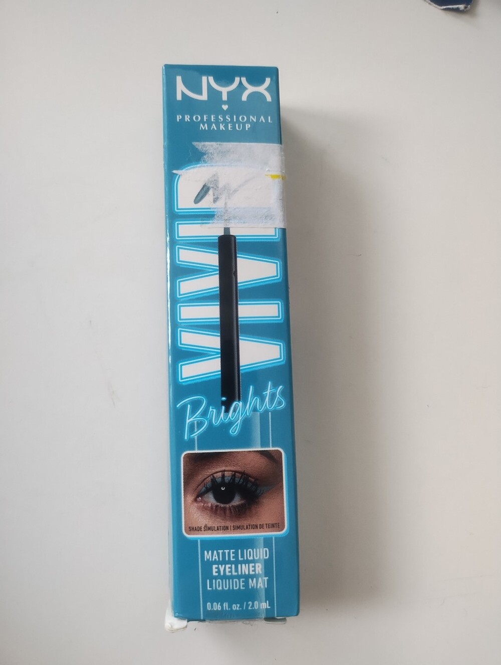 NYX Professional Makeup Vivid Bright Matte Liquid Eyeliner Cyan Simp